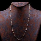 18 K Plain Gold Fancy Necklace for Women , Colorful Zircon Gold Fancy Necklace
