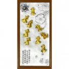 Pewter Goldfish Plaque - Gold Plated