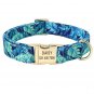 Raggy Stylz's Customized Floral Print Personalized Dog Collar
