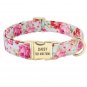 Raggy Stylz's Customized Floral Print Personalized Dog Collar