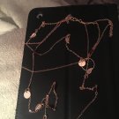 Gold plated layered necklace