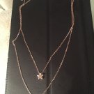 Gold plated layered necklace