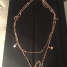 Gold plated layered necklace