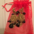 Black fashion earrings