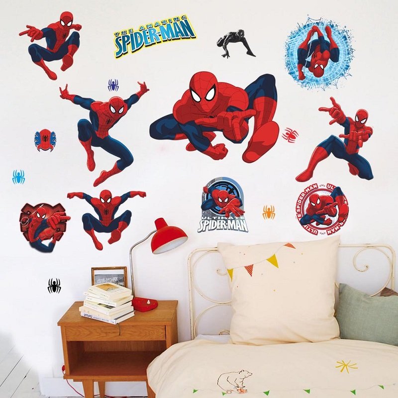 Cute Wall Stickers Spiderman Mini For Kids Room Decor main image 0