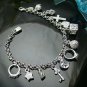 Silver Plated Women Charm pendant Beautiful Bracelet.