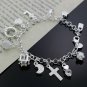 Silver Plated Women Charm pendant Beautiful Bracelet.