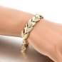 Women Exquisite Rhinestone Crystal Gold Bracelet Adjustable Bangle Cuff Jewelry