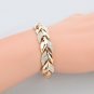 Women Exquisite Rhinestone Crystal Gold Bracelet Adjustable Bangle Cuff Jewelry