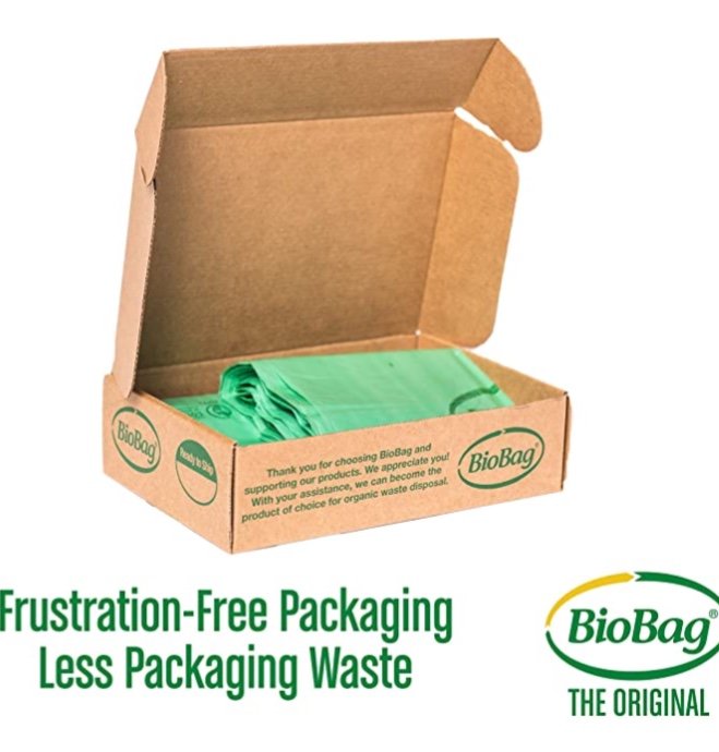 BioBag Compostable Table Kitchen Food Scrap Bags, 13 Gallon, 48 Count