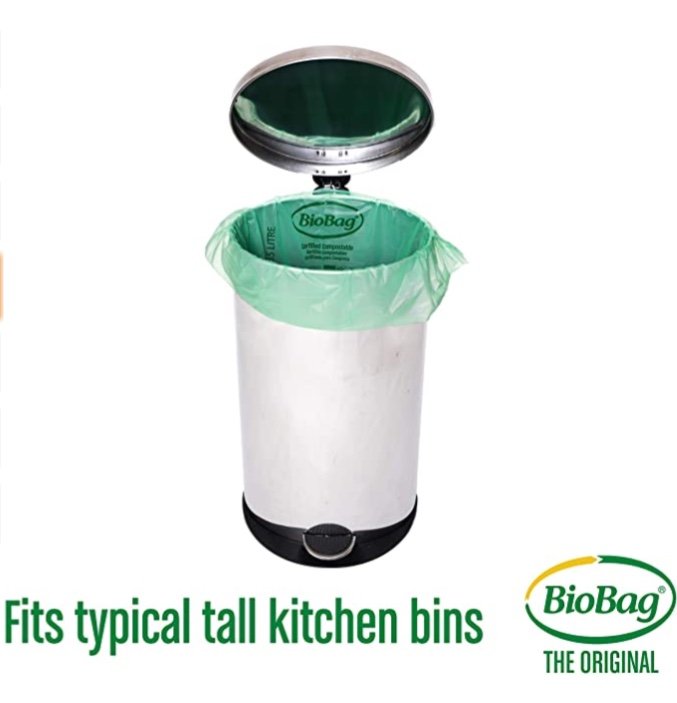 BioBag Compostable Table Kitchen Food Scrap Bags, 13 Gallon, 48 Count