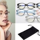 Black Unisex Anti UV Blue Light Blocking Computer Glasses & Microfiber Bag-Brand New!