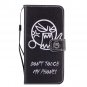 Angry Emoji Don&acirc;��t Touch My Phone Wallet Mobile Phone For Samsung