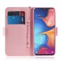 Pale Pink Panda Heart PU Leather Mobile Phone Wallet Case For LG
