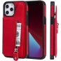 Zip Pu Leather Mobile Phone Wallet Case Cover For iPhone