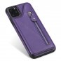 Zip Pu Leather Mobile Phone Wallet Case Cover For iPhone
