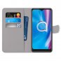 White Wolf PU Leather Flip Mobile Phone Wallet Case For Motorola
