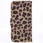 Leopard Animal Print PU Leather Flip Mobile Phone Wallet Case For iPhone
