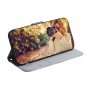 Night Owl Oil Painting Flip PU Leather Mobile Wallet Case For LG