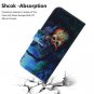 Night Owl Oil Painting Flip PU Leather Mobile Wallet Case For LG