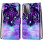 Tiger Drinking Water Flip PU Leather Mobile Wallet Case For Honor