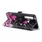 Pink Heart Butterfly Flip PU Leather Mobile Wallet Case For Huawei