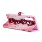 Red Love Heart Flip PU Leather Mobile Wallet Phone Case For Xiaomi