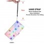Colourful Paw Print Flip PU Leather Wallet Phone Case For Motorola