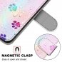 Colourful Paw Print Flip PU Leather Wallet Phone Case For Alcatel