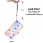 Colourful Paw Print Flip PU Leather Wallet Phone Case For Huawei