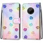Colourful Paw Print Flip PU Leather Wallet Phone Case For Samsung