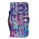 Diamond Encrusted Dreamcatcher Flip PU Leather Wallet Case For iPhone