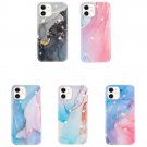 Marble Frosted Watercolour Soft TPU Mobile Phone Case For iPhone