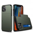Shockproof Armour Card Slot Hard Phone Case For iPhone