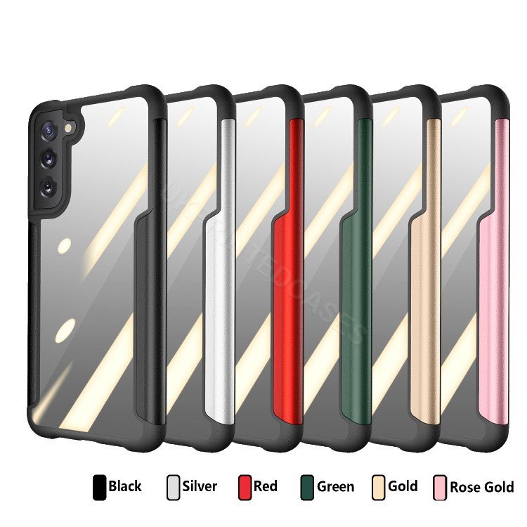 Metal Edging Hard Mobile Phone Case For Samsung