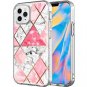 Electroplated Diagonal Marble Hard Mobile Phone Case
