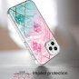 Electroplated Diagonal Marble Hard Mobile Phone Case