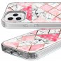 Electroplated Diagonal Marble Hard Mobile Phone Case