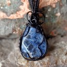 Handcrafted Wire Wrapped Sodalite Gemstone Pendant