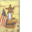 Americana Flag with basket Switchplate Switch plate