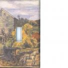Amish farm decorative single light switch plate cover switchplate
