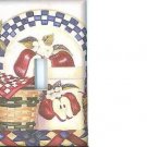Apple Platter decorative single light switch plate switchplate