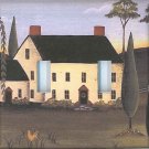 Folk Art House custom double light switchplate cover switch plate