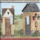 Country outhouses custom double light switchplate cover switch plate