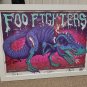 Foo Fighters RARE Autographed Jim Mazza Poster And Frame Taylor Hawkins, Grohl!!