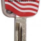 U.S.A flag Ford 82 GRV PATS RFID key