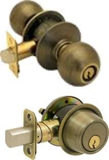 Bilock high security single sided deadbolt and entry knob lock combo ...