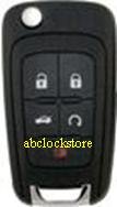2010 Chevy 5 button remote key 5912545