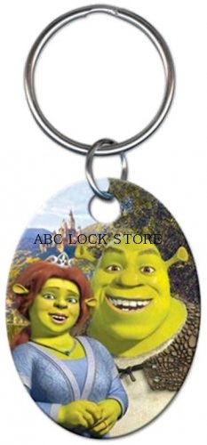 Shrek and fiona key ring