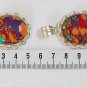 Manmade Colourful Turquoise Pendants set in Nickel Silver- Lot of 2